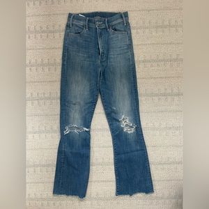 Mother denim Hustler ankle chew jean